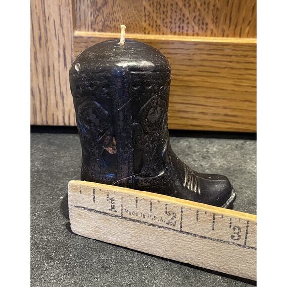 Vintage Mcgee’s Cowboy Boot Western Candle RARE Brown - Picture 6 of 7